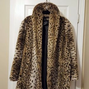 Shaytoon vintage cheetah print swing coat